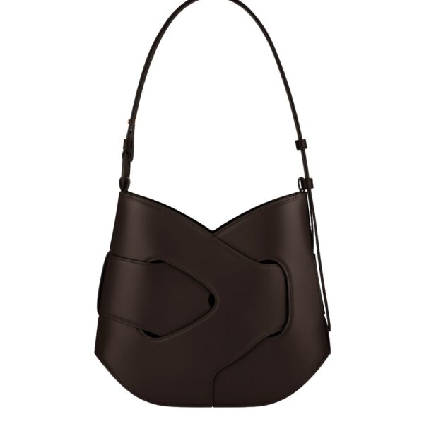 Polène Nodde Hobo in Ebony Nodde Hobo in Ebony - Shoulder & Crossbody Bags - Parisian Luxury Leather Bag at Coveti