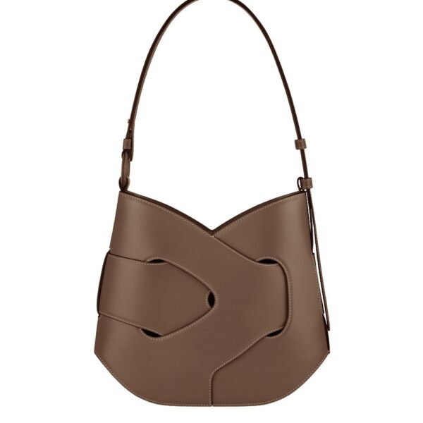 Polène Nodde Hobo in Root Nodde Hobo in Root - Shoulder & Crossbody Bags - Parisian Luxury Leather Bag at Coveti