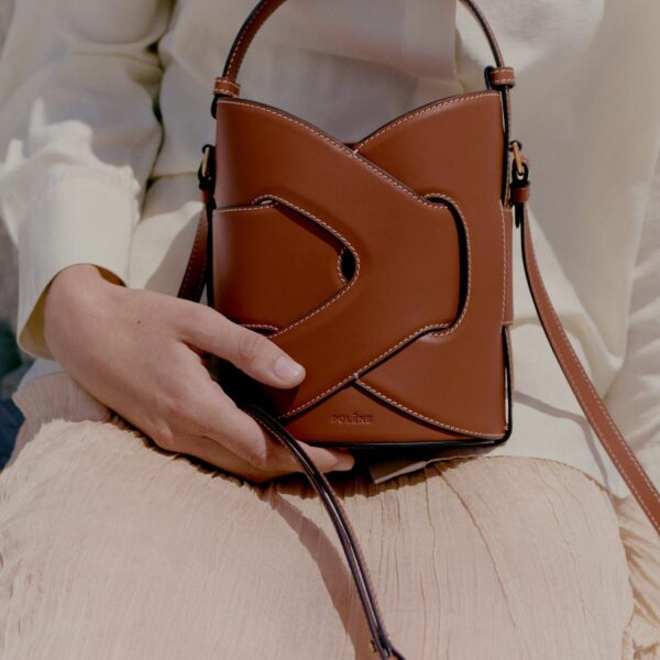 Polène Nodde Seau in Cognac Nodde Seau in Cognac - Bucket Bags - Parisian Luxury Leather Bag at Coveti