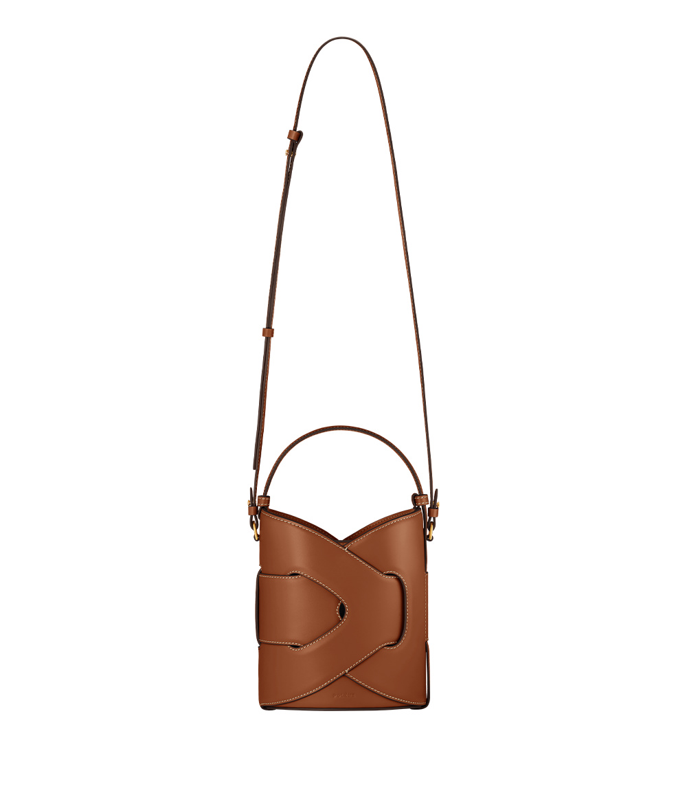 Polène Nodde Seau in Cognac Nodde Seau in Cognac - Bucket Bags - Parisian Luxury Leather Bag at Coveti