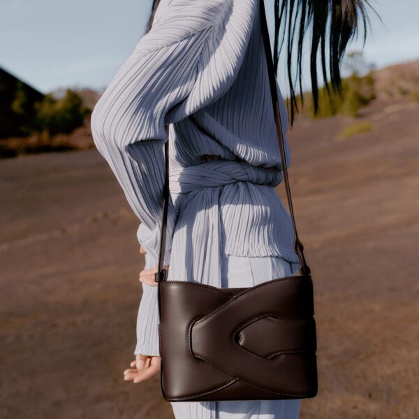 Polène Nodde in Ebony Nodde in Ebony - Shoulder & Crossbody Bags - Parisian Luxury Leather Bag at Coveti