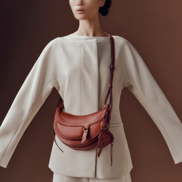 Polène Numéro Dix Galop in Cognac Numéro Dix Galop in Cognac - Shoulder & Crossbody Bags - Parisian Luxury Leather Bag at Coveti
