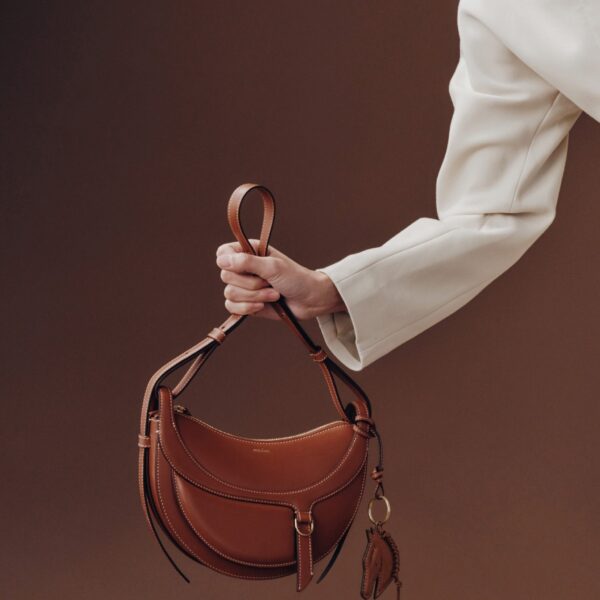 Polène Numéro Dix Galop in Cognac Numéro Dix Galop in Cognac - Shoulder & Crossbody Bags - Parisian Luxury Leather Bag at Coveti