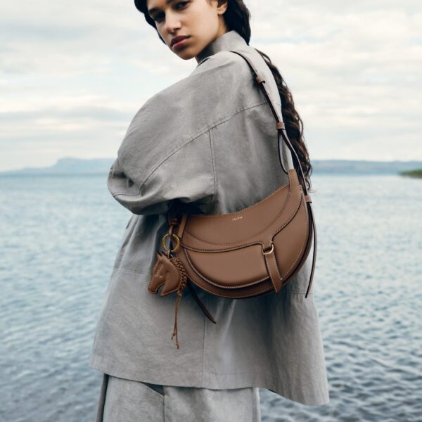 Polène Numéro Dix Galop in Root Numéro Dix Galop in Root - Shoulder & Crossbody Bags - Parisian Luxury Leather Bag at Coveti