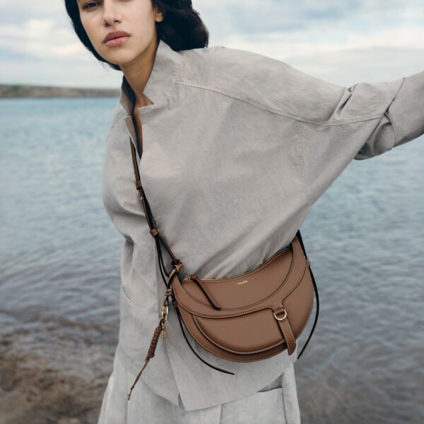 Polène Numéro Dix Galop in Root Numéro Dix Galop in Root - Shoulder & Crossbody Bags - Parisian Luxury Leather Bag at Coveti