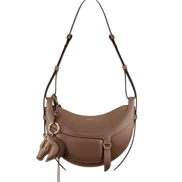 Polène Numéro Dix Galop in Root Numéro Dix Galop in Root - Shoulder & Crossbody Bags - Parisian Luxury Leather Bag at Coveti