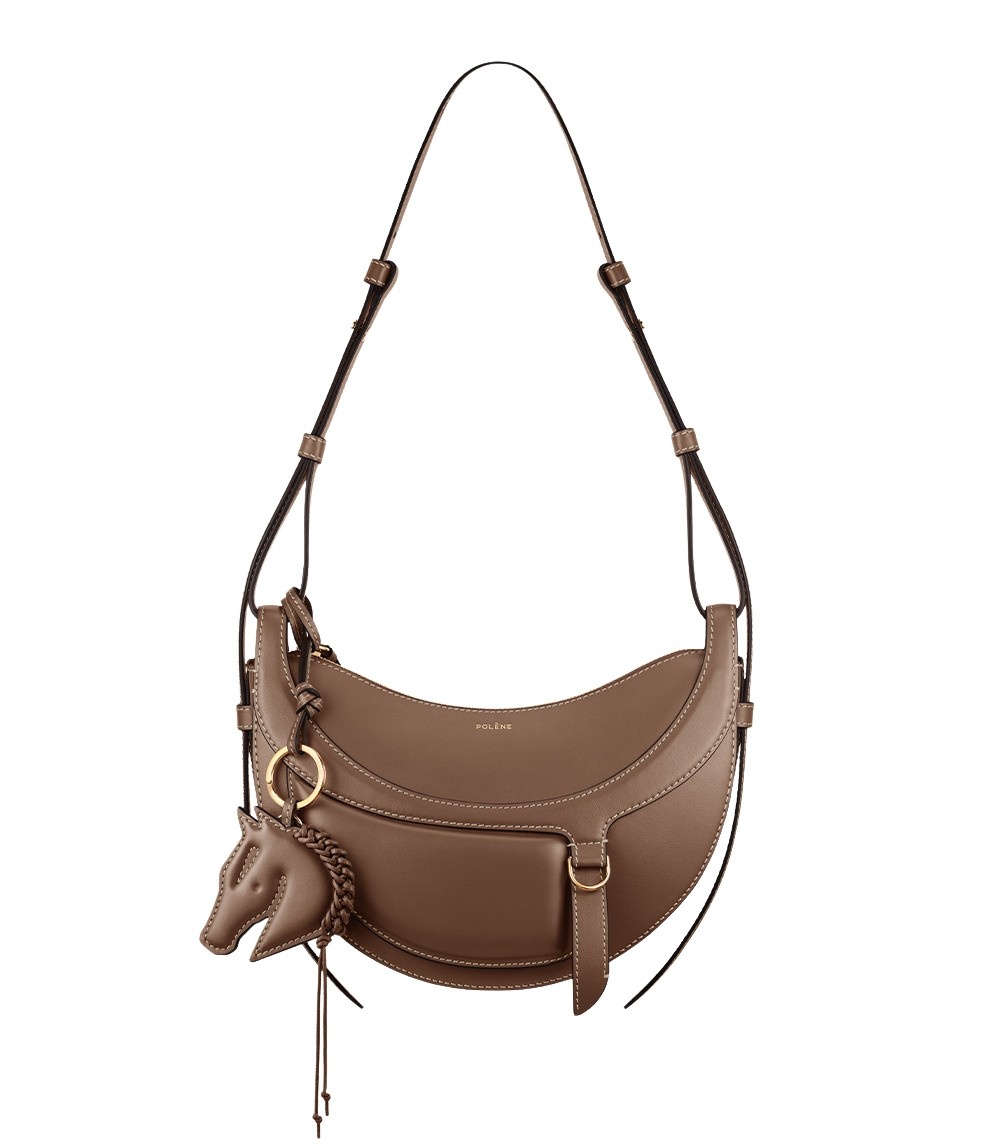 Polène Numéro Dix Galop in Root Numéro Dix Galop in Root - Shoulder & Crossbody Bags - Parisian Luxury Leather Bag at Coveti