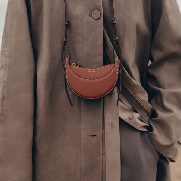 Polène Numéro Dix Micro in Cognac Numéro Dix Micro in Cognac - Mini Bags - Parisian Luxury Leather Bag at Coveti