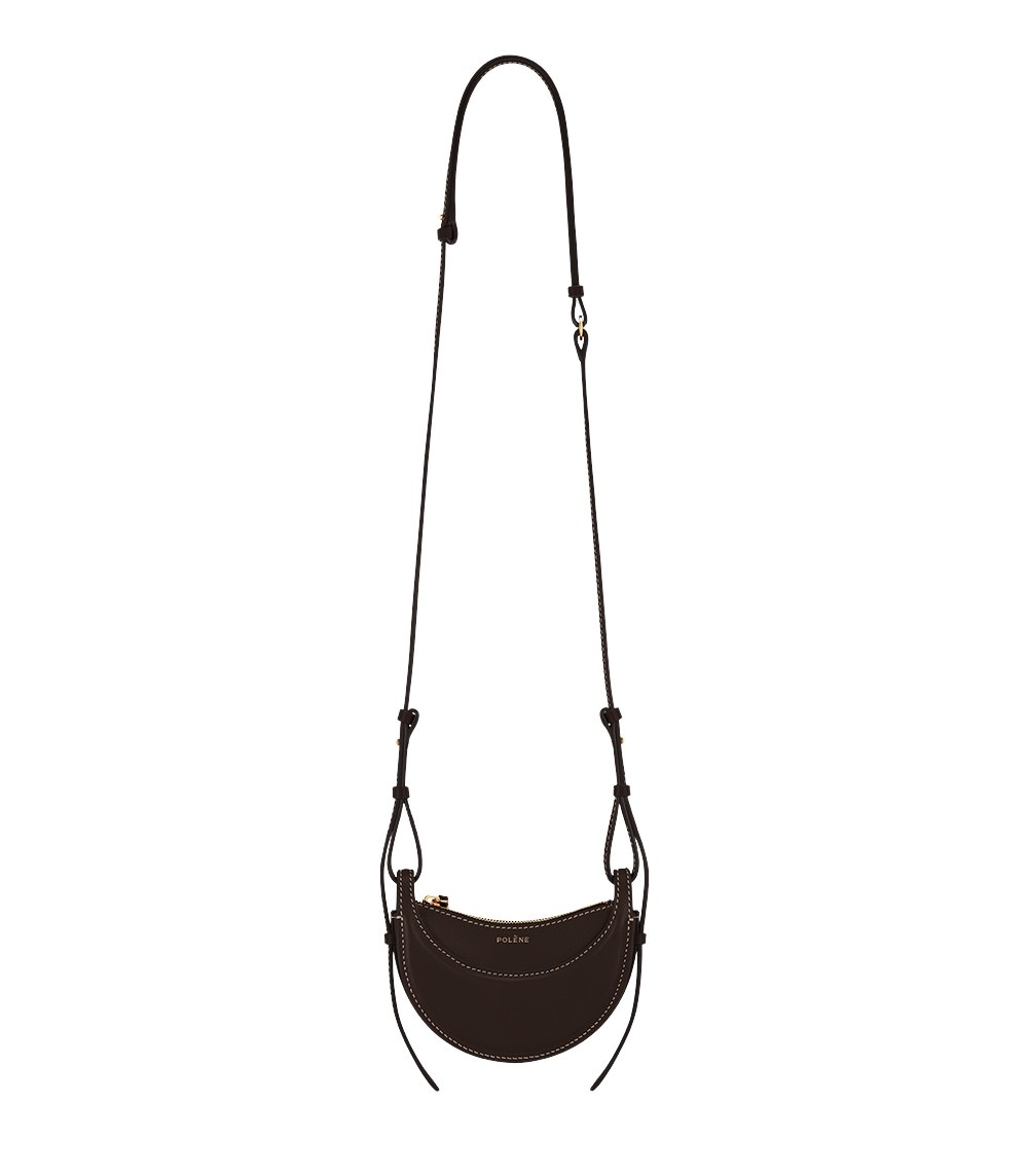 Polène Numéro Dix Micro in Ebony Numéro Dix Micro in Ebony - Mini Bags - Parisian Luxury Leather Bag at Coveti