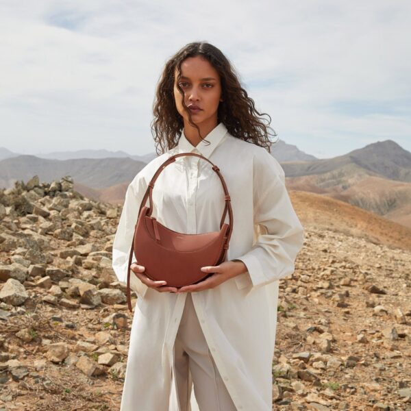Polène Numéro Dix in Cognac Numéro Dix in Cognac - Shoulder & Crossbody Bags - Parisian Luxury Leather Bag at Coveti