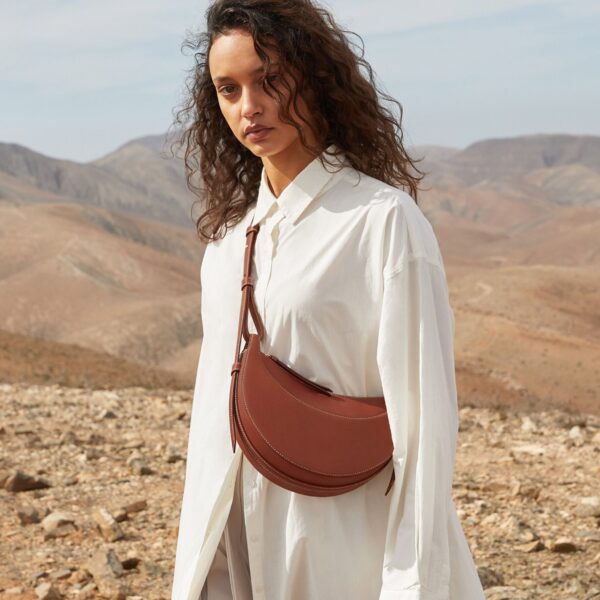 Polène Numéro Dix in Cognac Numéro Dix in Cognac - Shoulder & Crossbody Bags - Parisian Luxury Leather Bag at Coveti