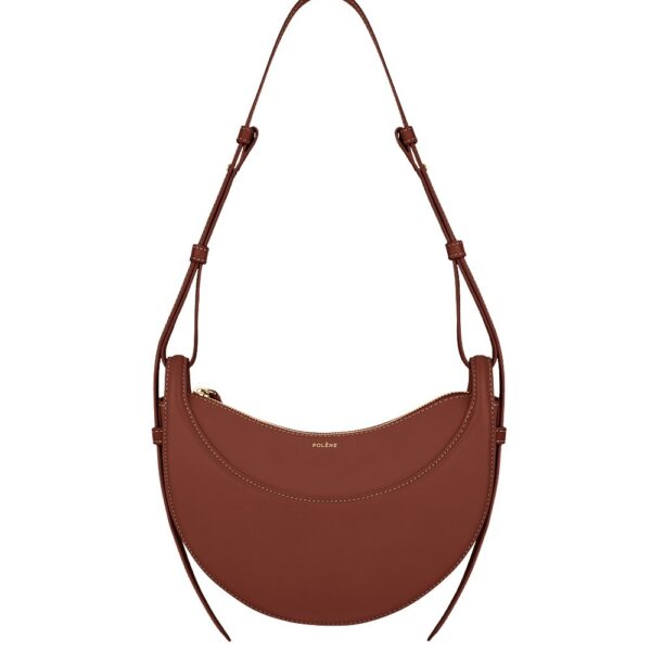 Polène Numéro Dix in Cognac Numéro Dix in Cognac - Shoulder & Crossbody Bags - Parisian Luxury Leather Bag at Coveti