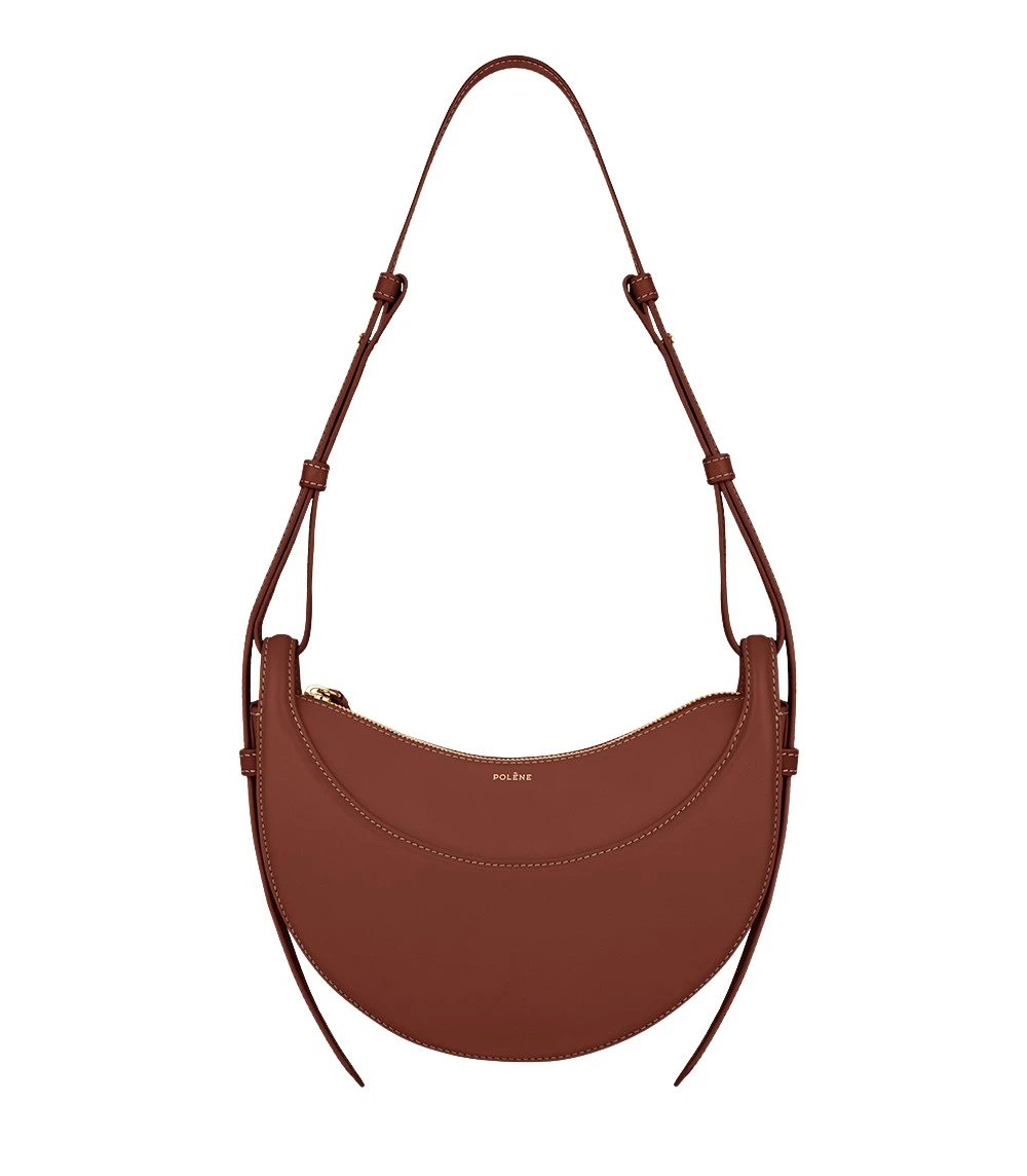 Brown-Numero-Dix-in-Cognac-collection-coveti17868_nobg Polène Numéro Dix in Cognac Numéro Dix in Cognac - Shoulder & Crossbody Bags - Parisian Luxury Leather Bag at Coveti