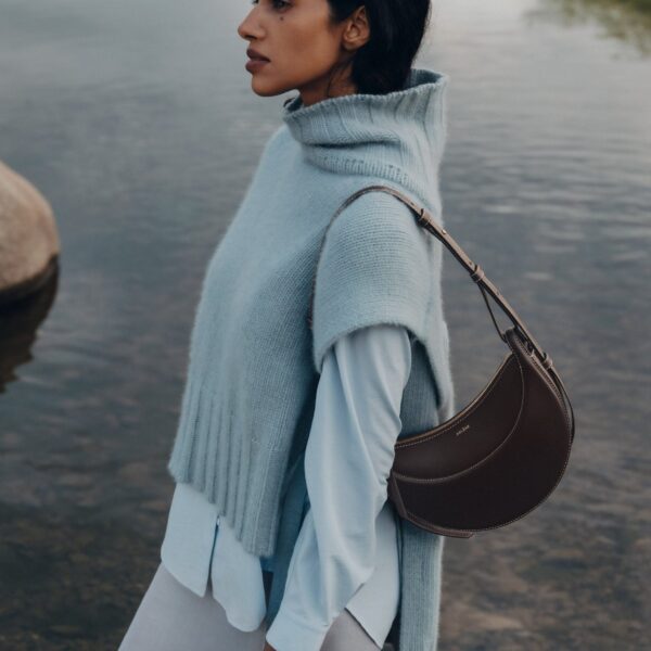 Polène Numéro Dix in Ebony Numéro Dix in Ebony - Shoulder & Crossbody Bags - Parisian Luxury Leather Bag at Coveti