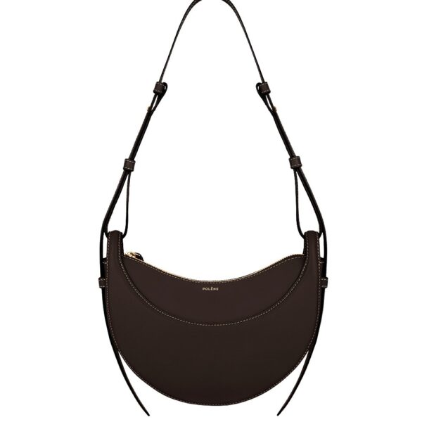 Polène Numéro Dix in Ebony Numéro Dix in Ebony - Shoulder & Crossbody Bags - Parisian Luxury Leather Bag at Coveti