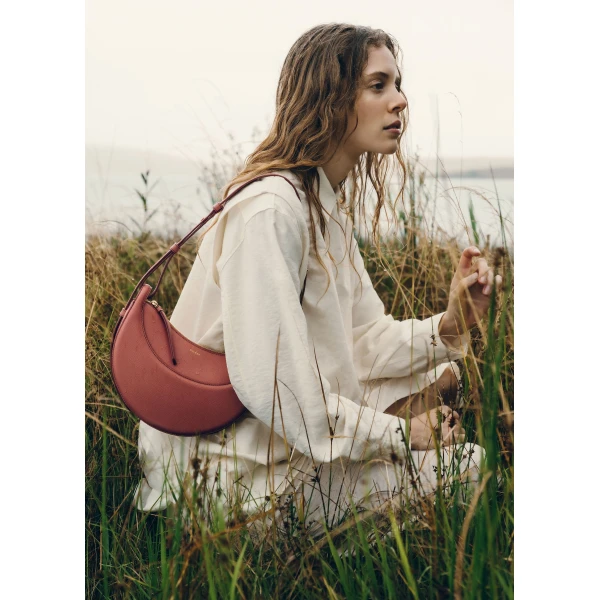 Polene Numéro Dix in Terracotta Bag, view 3