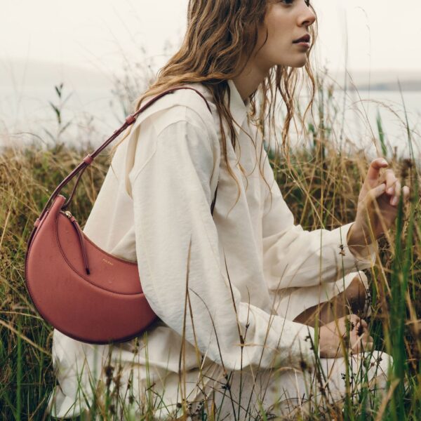 Polène Numéro Dix in Terracotta Numéro Dix in Terracotta - Shoulder & Crossbody Bags - Parisian Luxury Leather Bag at Coveti