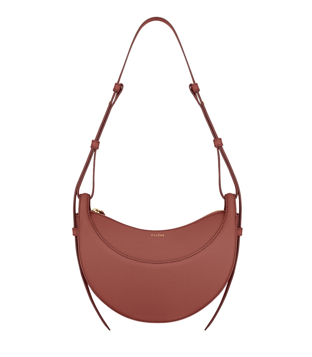 Polène Numéro Dix in Terracotta Numéro Dix in Terracotta - Shoulder & Crossbody Bags - Parisian Luxury Leather Bag at Coveti