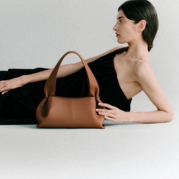 Polène Numéro Neuf East West in Camel Numéro Neuf East West in Camel - Shoulder & Crossbody Bags - Parisian Luxury Leather Bag at Coveti