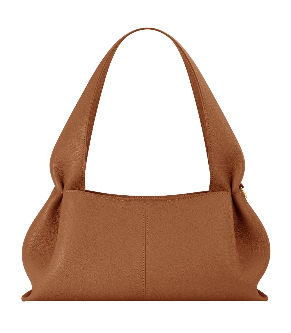 Polène Numéro Neuf East West in Camel Numéro Neuf East West in Camel - Shoulder & Crossbody Bags - Parisian Luxury Leather Bag at Coveti