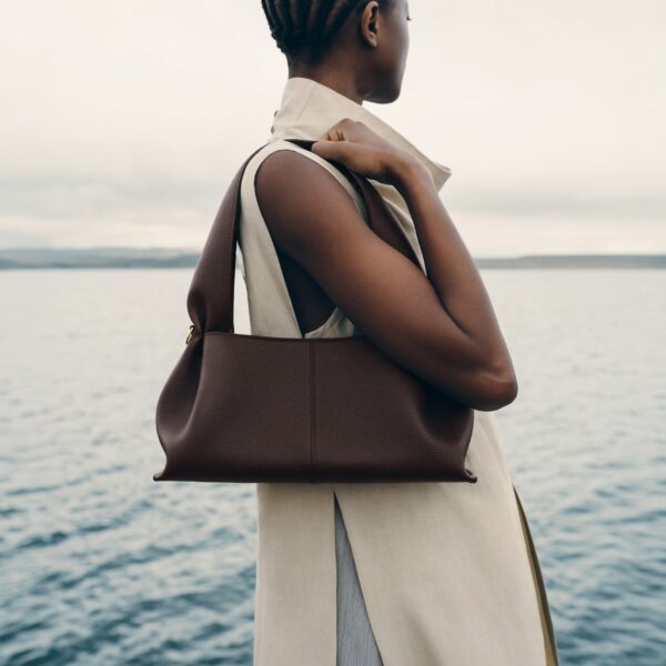 Polène Numéro Neuf East West in Ebony Numéro Neuf East West in Ebony - Shoulder & Crossbody Bags - Parisian Luxury Leather Bag at Coveti