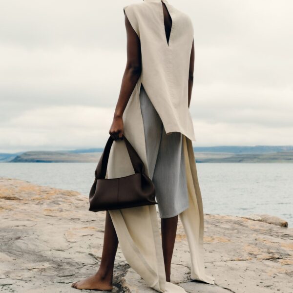 Polène Numéro Neuf East West in Ebony Numéro Neuf East West in Ebony - Shoulder & Crossbody Bags - Parisian Luxury Leather Bag at Coveti