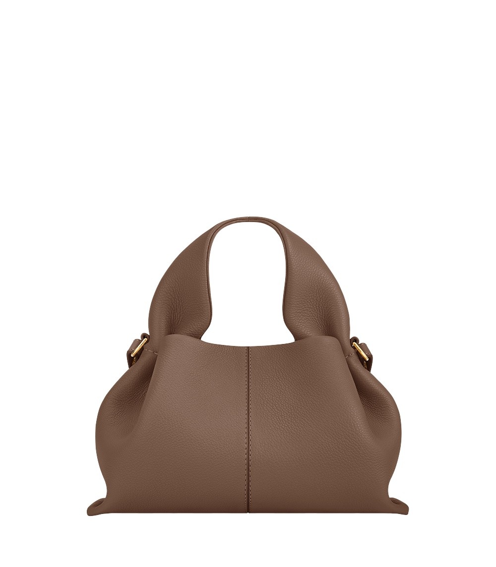 Polène Numéro Neuf Mini in Root Numéro Neuf Mini in Root - Mini Bags - Parisian Luxury Leather Bag at Coveti