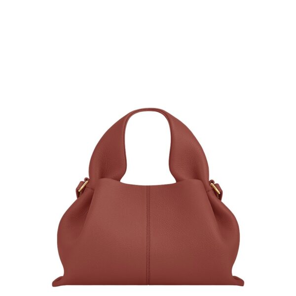 Polène Numéro Neuf Mini in Terracotta Numéro Neuf Mini in Terracotta - Mini Bags - Parisian Luxury Leather Bag at Coveti