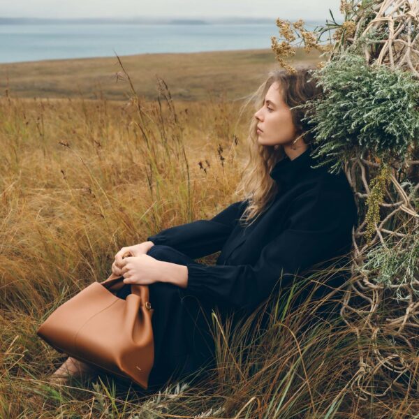 Polène Numéro Neuf in Camel Numéro Neuf in Camel - Shoulder & Crossbody Bags - Parisian Luxury Leather Bag at Coveti