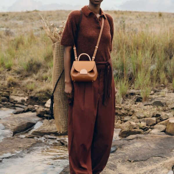 Polène Numéro Un Nano in Camel Numéro Un Nano in Camel - Mini Bags - Parisian Luxury Leather Bag at Coveti