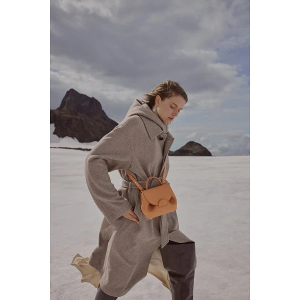 Polène Numéro Un Nano in Tan Numéro Un Nano in Tan - Mini Bags - Parisian Luxury Leather Bag at Coveti