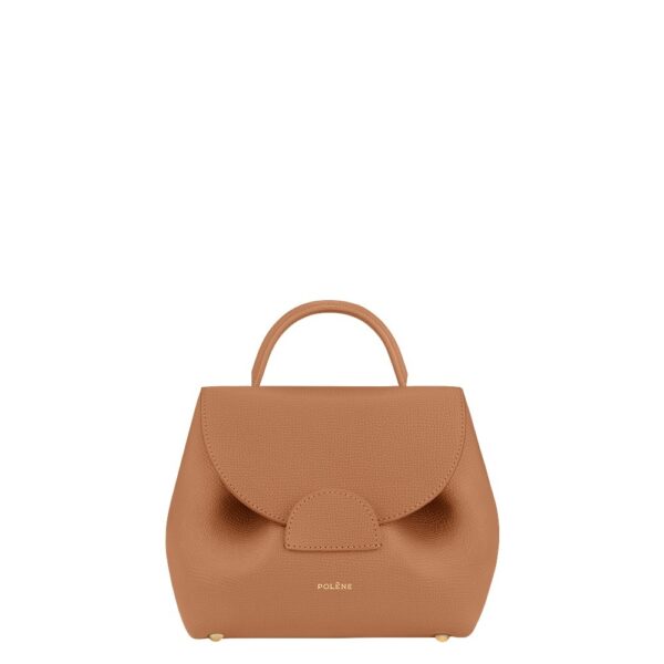 Polène Numéro Un Nano in Tan Numéro Un Nano in Tan - Mini Bags - Parisian Luxury Leather Bag at Coveti