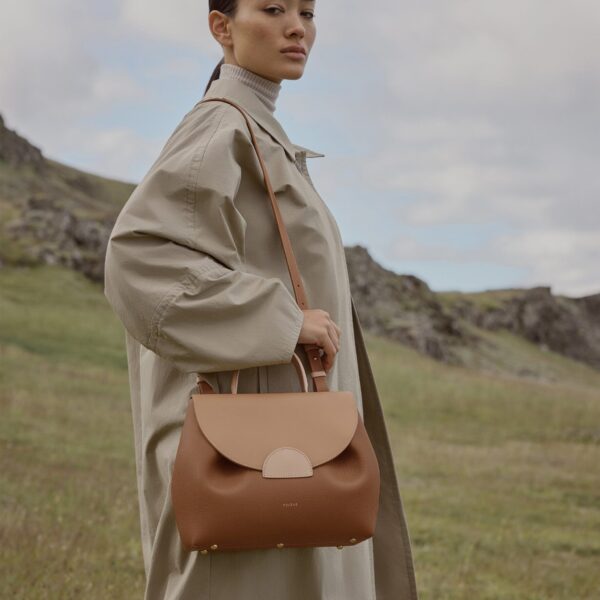 Polène Numéro Un in Camel Numéro Un in Camel - Totes & Top-Handle Bags - Parisian Luxury Leather Bag at Coveti