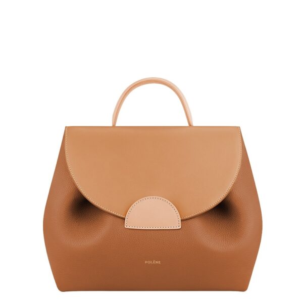 Polène Numéro Un in Camel Numéro Un in Camel - Totes & Top-Handle Bags - Parisian Luxury Leather Bag at Coveti