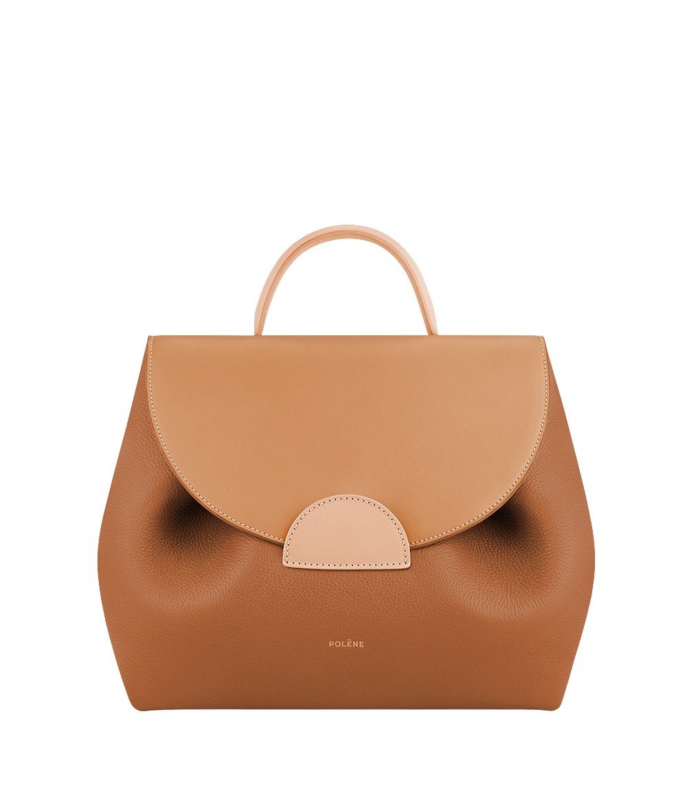 Polène Numéro Un in Camel Numéro Un in Camel - Totes & Top-Handle Bags - Parisian Luxury Leather Bag at Coveti