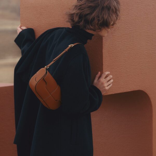 Polène Osmo in Cognac Osmo in Cognac - Shoulder & Crossbody Bags - Parisian Luxury Leather Bag at Coveti