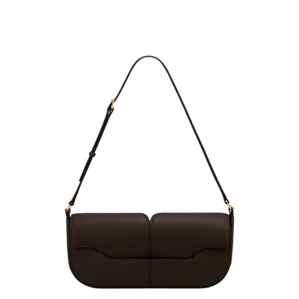 Polène Osmo in Ebony Osmo in Ebony - Shoulder & Crossbody Bags - Parisian Luxury Leather Bag at Coveti