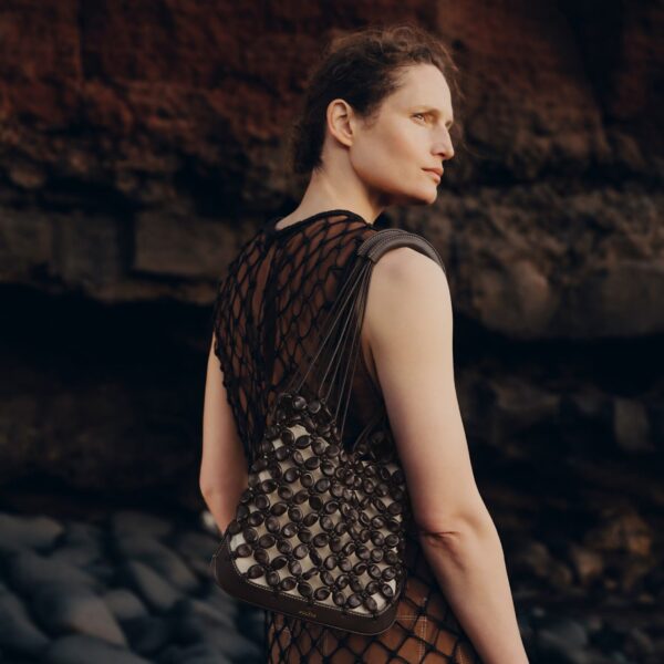 Polène Solé in Ebony Solé in Ebony - Shoulder & Crossbody Bags - Parisian Luxury Leather Bag at Coveti