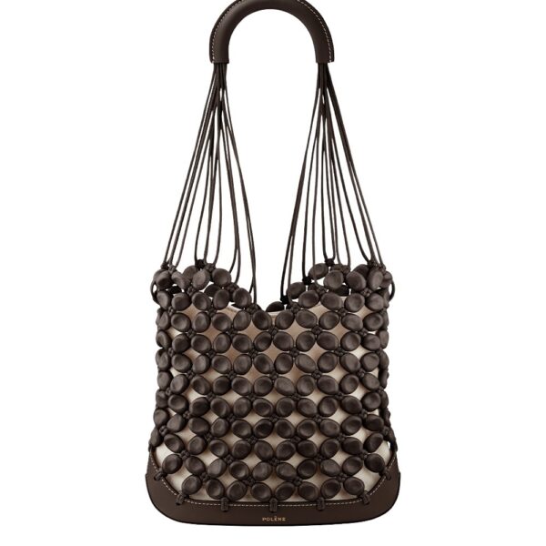 Polène Solé in Ebony Solé in Ebony - Shoulder & Crossbody Bags - Parisian Luxury Leather Bag at Coveti