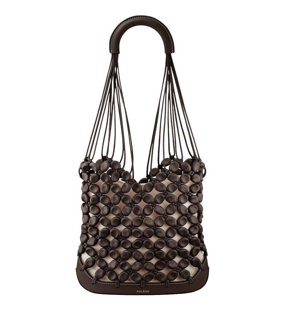 Polène Solé in Ebony Solé in Ebony - Shoulder & Crossbody Bags - Parisian Luxury Leather Bag at Coveti