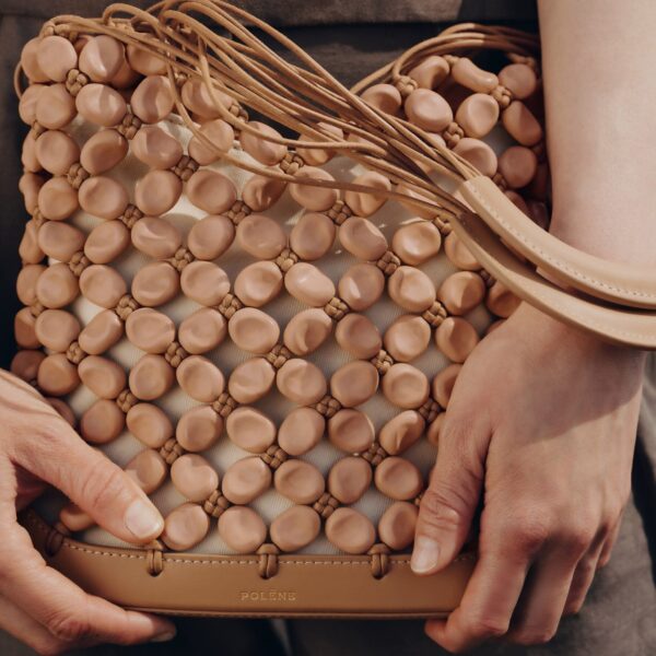 Polène Solé in Tan Solé in Tan - Shoulder & Crossbody Bags - Parisian Luxury Leather Bag at Coveti