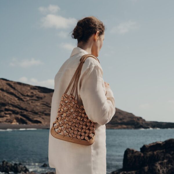 Polène Solé in Tan Solé in Tan - Shoulder & Crossbody Bags - Parisian Luxury Leather Bag at Coveti