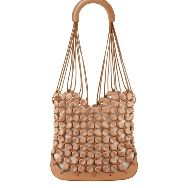 Polène Solé in Tan Solé in Tan - Shoulder & Crossbody Bags - Parisian Luxury Leather Bag at Coveti