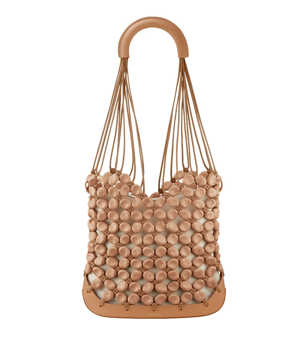 Polène Solé in Tan Solé in Tan - Shoulder & Crossbody Bags - Parisian Luxury Leather Bag at Coveti