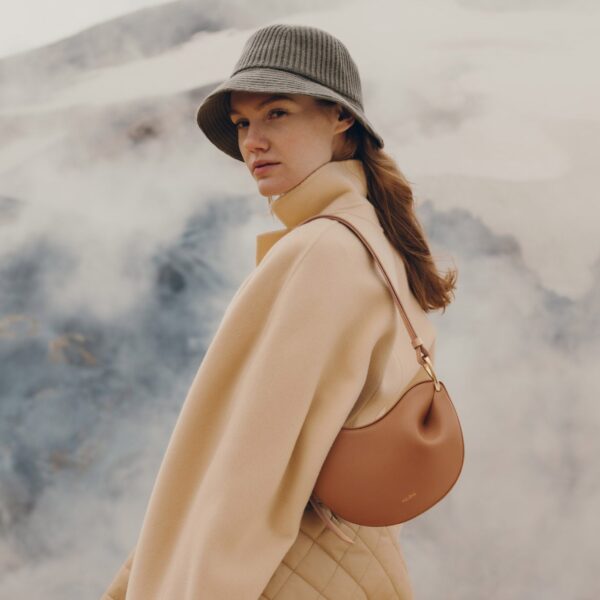 Polène Tonca in Camel Tonca in Camel - Shoulder & Crossbody Bags - Parisian Luxury Leather Bag at Coveti