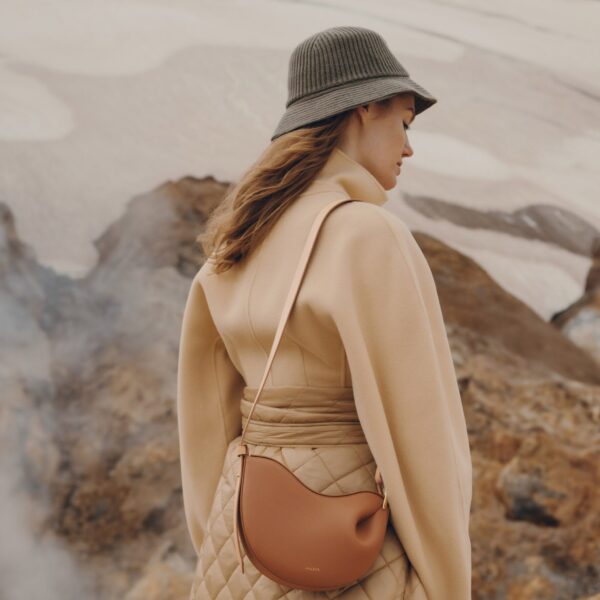 Polène Tonca in Camel Tonca in Camel - Shoulder & Crossbody Bags - Parisian Luxury Leather Bag at Coveti