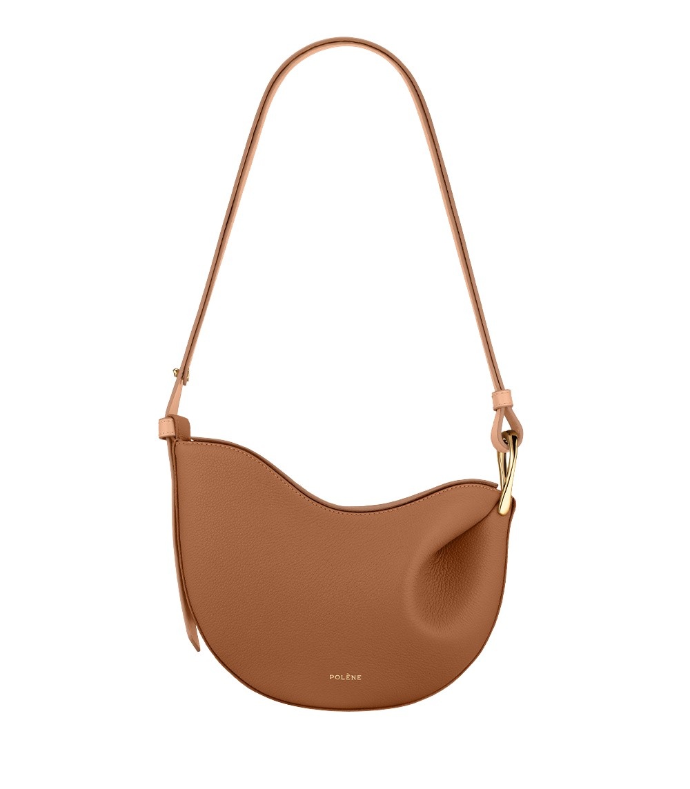 Polène Tonca in Camel Tonca in Camel - Shoulder & Crossbody Bags - Parisian Luxury Leather Bag at Coveti
