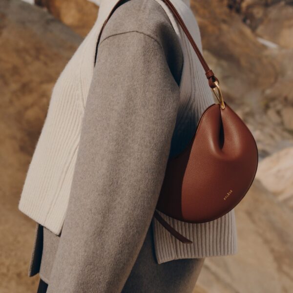 Polène Tonca in Cognac Tonca in Cognac - Shoulder & Crossbody Bags - Parisian Luxury Leather Bag at Coveti
