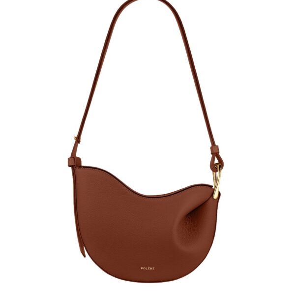 Polène Tonca in Cognac Tonca in Cognac - Shoulder & Crossbody Bags - Parisian Luxury Leather Bag at Coveti