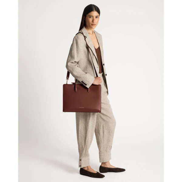 Strathberry Tote in Walnut, view 8